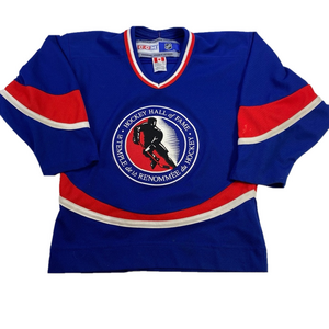 CCM Hockey Hall Of Fame Official Jersey Youth Size Small Made in Canada